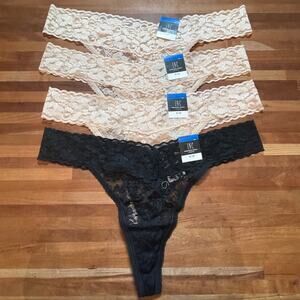 I.n.c. Lace Thong Underwear panty pack set of 4 XL